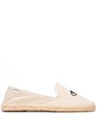 Soludos Embroidered Eyes Espadrilles - Brown