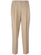 Alberto Biani Pleated Tapered Trousers - Nude & Neutrals
