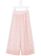 Simonetta Teen Lace Palazzo Pants - Pink & Purple
