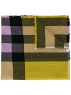 Burberry Large Check Scarf - Neutrals