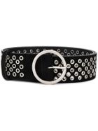 Philosophy Di Lorenzo Serafini Eyelet-embellished Belt - Black