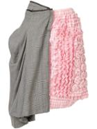 Comme Des Garçons Pre-owned Asymmetric Panelled Mini Skirt - Pink