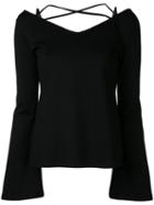Le Ciel Bleu - Heart Shaped Top - Women - Nylon/polyurethane/rayon - 38, Black, Nylon/polyurethane/rayon