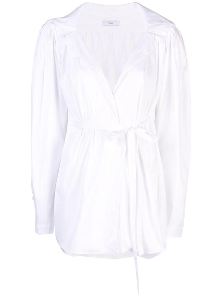 Tome Belted Blouse - White