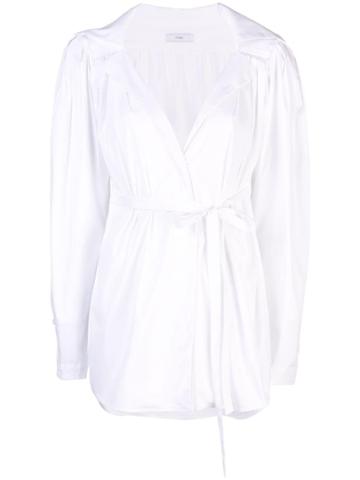 Tome Belted Blouse - White