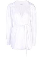 Tome Belted Blouse - White