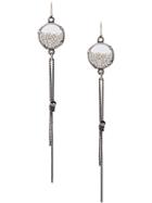 Ann Demeulemeester Chain Drop Earrings - Grey