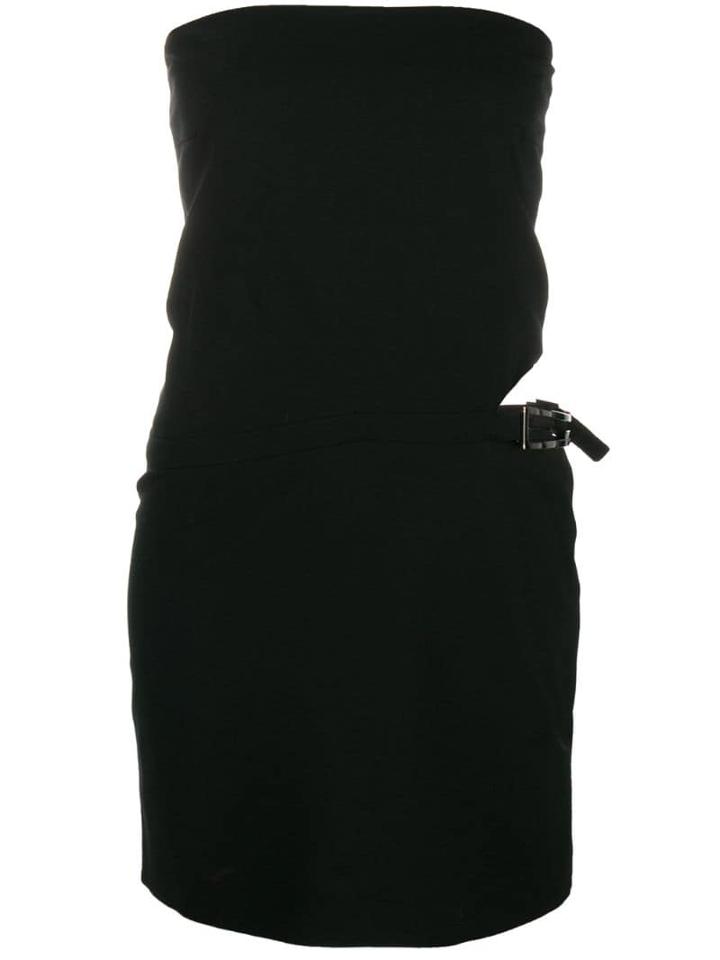 Gucci Pre-owned Strapless Fitted Mini Dress - Black