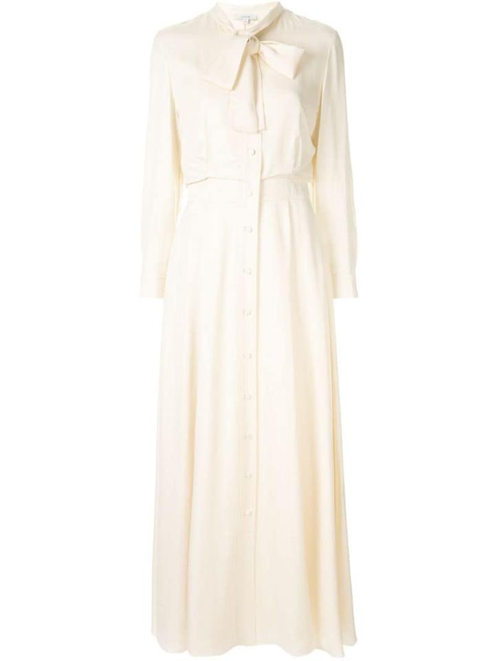 Layeur Pussy-bow Shirt Dress - Neutrals
