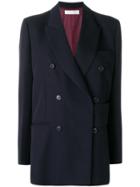 Victoria Beckham Oversized Double Breasted Blazer - Blue