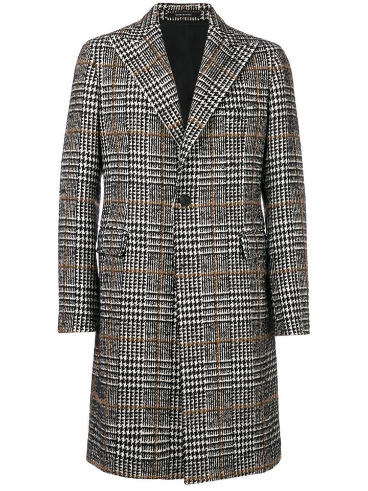 Tagliatore Dogtooth Coat - Grey