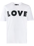 Love Moschino Printed 'love' T-shirt - White