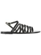Ancient Greek Sandals Strap Sandals - Black