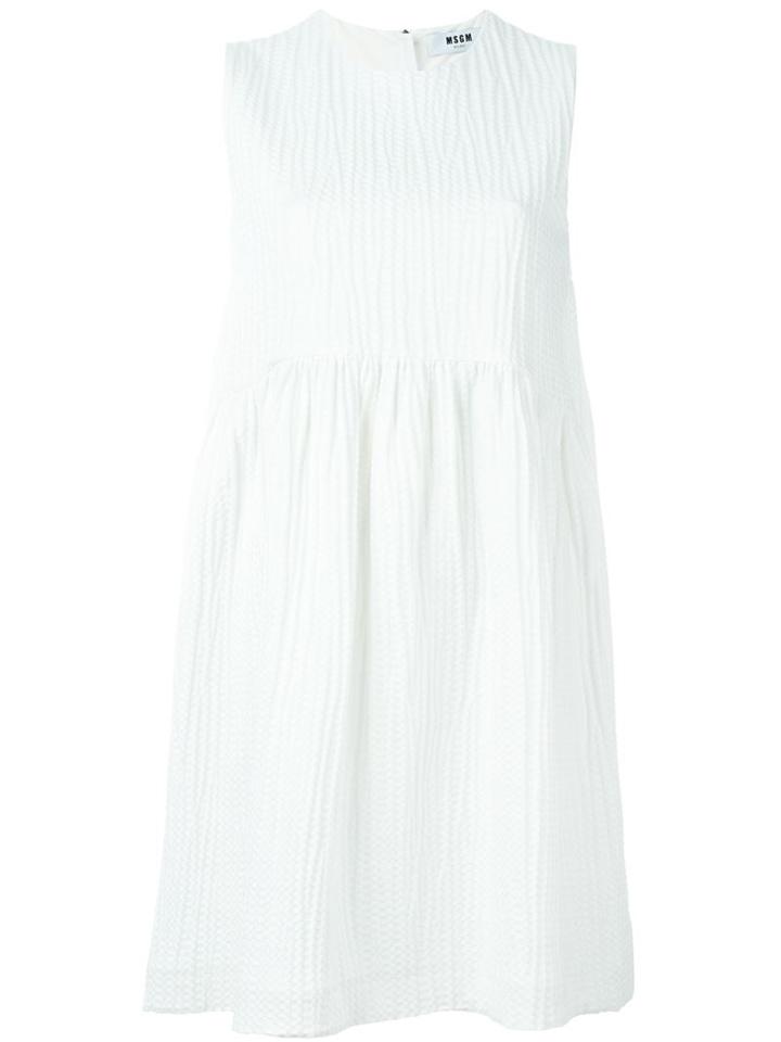 Msgm Textured Flared Dress