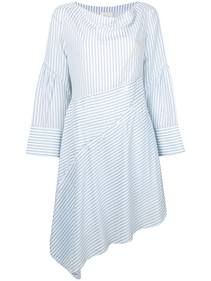 3.1 Phillip Lim Striped Asymmetric Dress - Blue