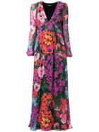 Twin-set Maxi Floral Print Dress - Multicolour
