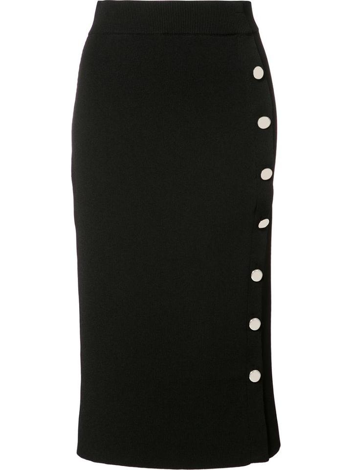 Altuzarra Buttoned Pencil Skirt, Women's, Size: Xs, Black, Merino