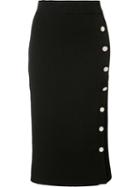 Altuzarra Buttoned Pencil Skirt, Women's, Size: Xs, Black, Merino