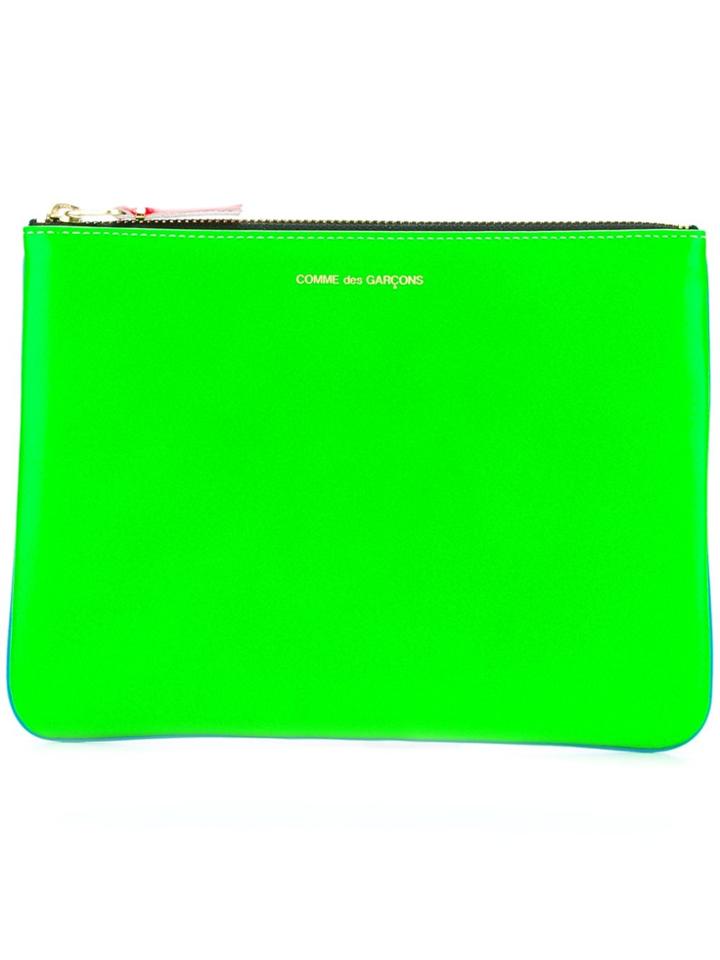 Comme Des Garçons Wallet 'super Fluo' Clutch Wallet - Blue