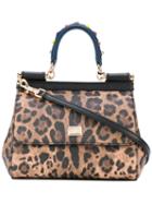 Dolce & Gabbana - Mini Sicily Tote - Women - Leather - One Size, Brown, Leather