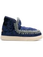 Mou Whipstitched Ankle Boots - Blue