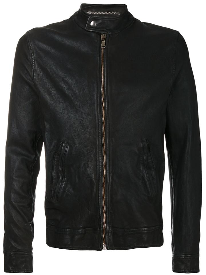 Pihakapi Zip Up Biker Jacket - Black