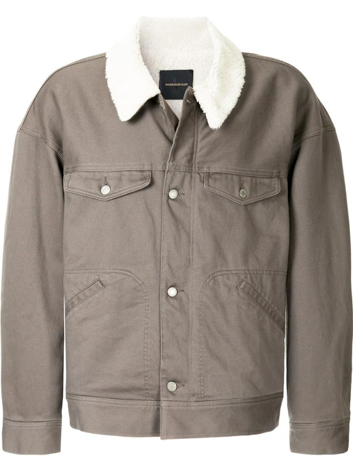 Undercover Shearling Work Jacket - Grey
