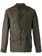 Notched Collar Jacket - Men - Cupro - L, Brown, Cupro, Paul Smith