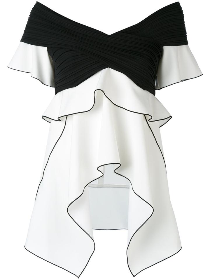 Proenza Schouler - Drop Ruffle Dress - Women - Silk/polyester/spandex/elastane - 4, White, Silk/polyester/spandex/elastane