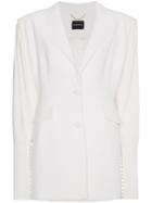 Magda Butrym Silk Bremen Blazer - White