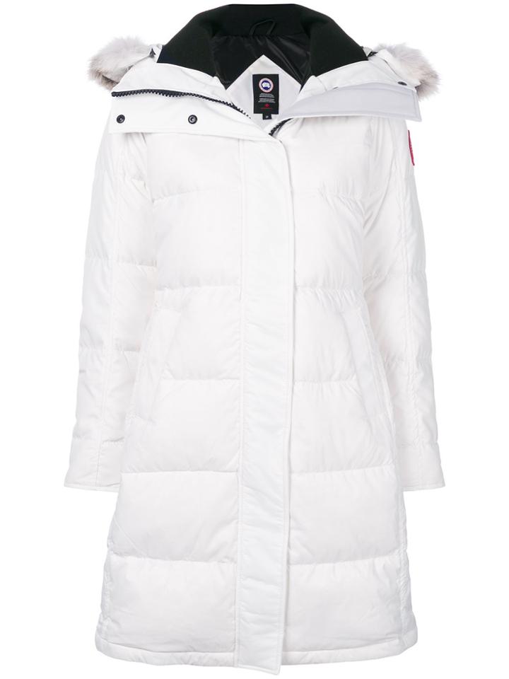 Canada Goose Long Padded Coat - White