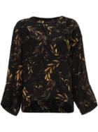 Osklen Laurel Print Sweatshirt, Women's, Size: P, Black, Silk/spandex/elastane/rayon
