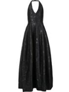 Halston Heritage Halston Heritage Lfq160294 Black Artificial->acetate, Women's, Size: 4, Polyester/metallic Fibre