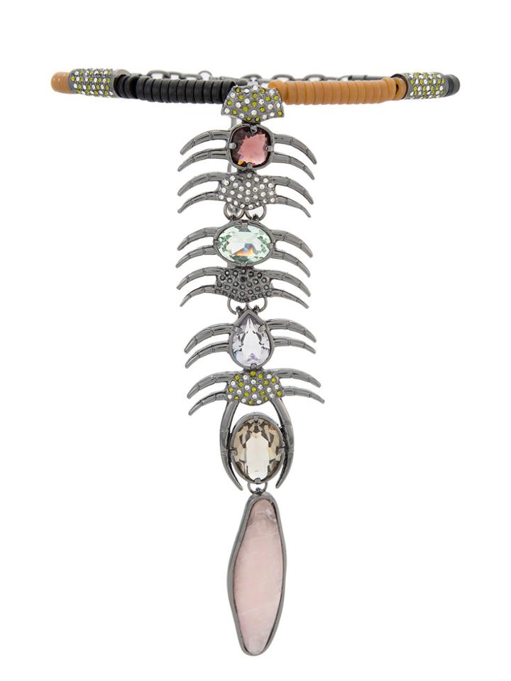 Camila Klein Gravata Appliqué Choker - Metallic