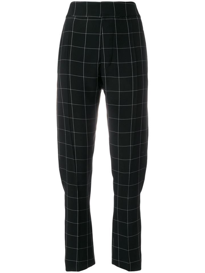 Haider Ackermann Checked Trousers - Black