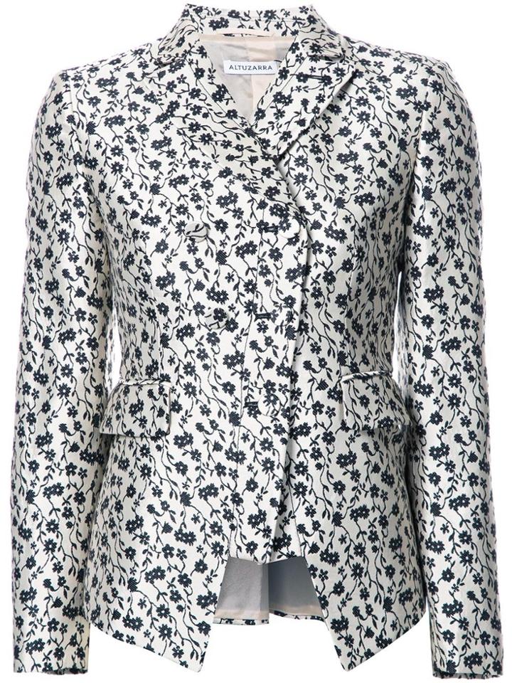 Altuzarra Floral Print Blazer - White