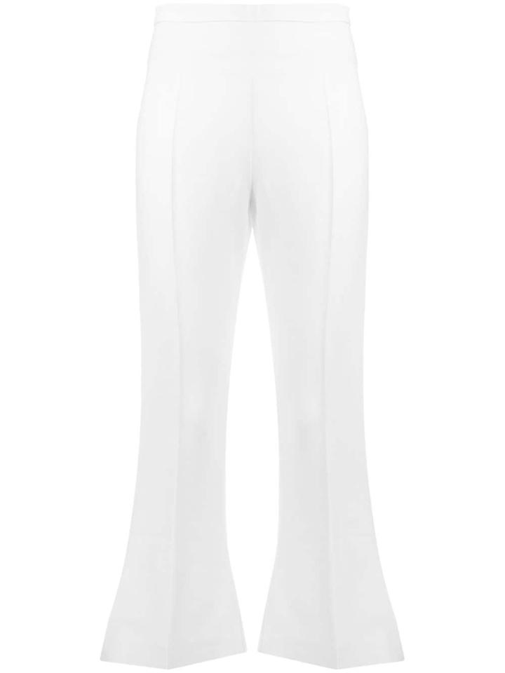 Antonio Berardi Flared Cropped Trousers - White