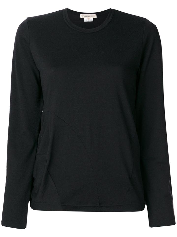 Comme Des Garçons Fitted Knitted Sweater - Black