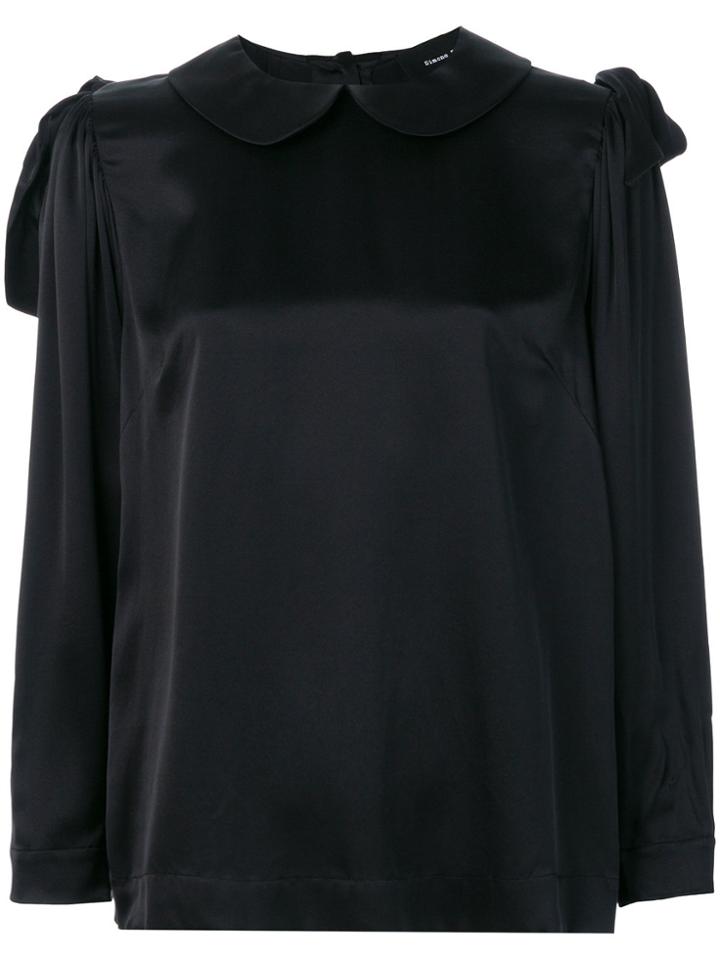 Simone Rocha Peter Pan Collar Blouse - Black