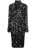 Marc Jacobs Abstract Diamond-print Dress - Black