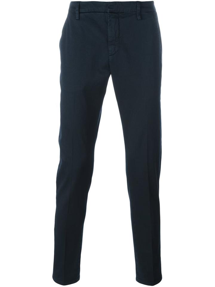 Dondup 'gaubert' Trousers, Men's, Size: 34, Blue, Cotton/spandex/elastane