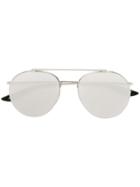 Christian Roth Eyewear Reducer Aviator Sunglasses - Metallic