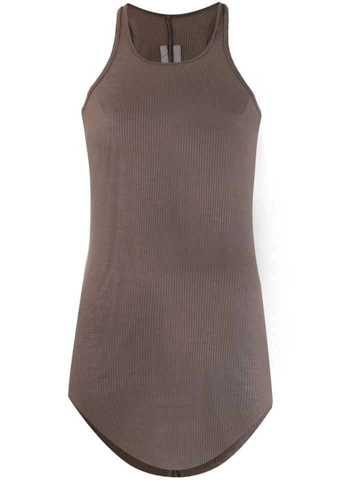 Rick Owens Longline Racerback Vest - Grey