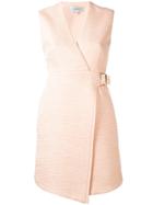Carven Wrapped Flared Dress - Pink & Purple