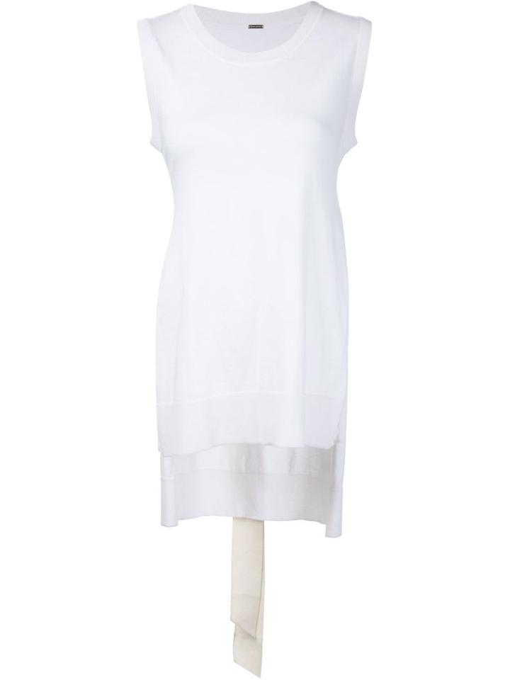 Adam Lippes Side Slits Tunic, Women's, Size: Large, White, Cotton/cashmere
