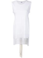 Adam Lippes Side Slits Tunic, Women's, Size: Large, White, Cotton/cashmere