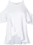 A.l.c. - Flared Top - Women - Linen/flax - M, White, Linen/flax