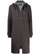 Lorena Antoniazzi Hooded Knitted Cardi-coat - Grey