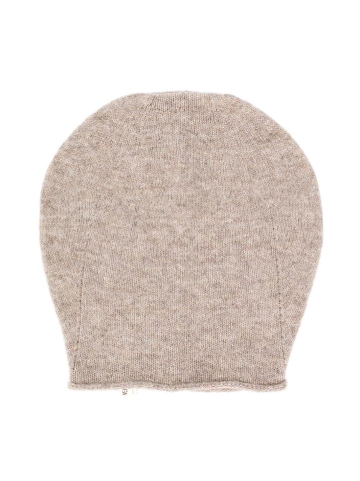 Anja Schwerbrock Teen Fine Knit Beanie Hat - Neutrals