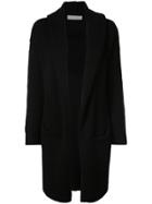 Theperfext Hooded Oversize Cardi-coat - Black